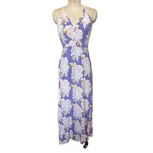 NWT ASTR Pandora Sheath Maxi Dress in Purple Floral Size Medium